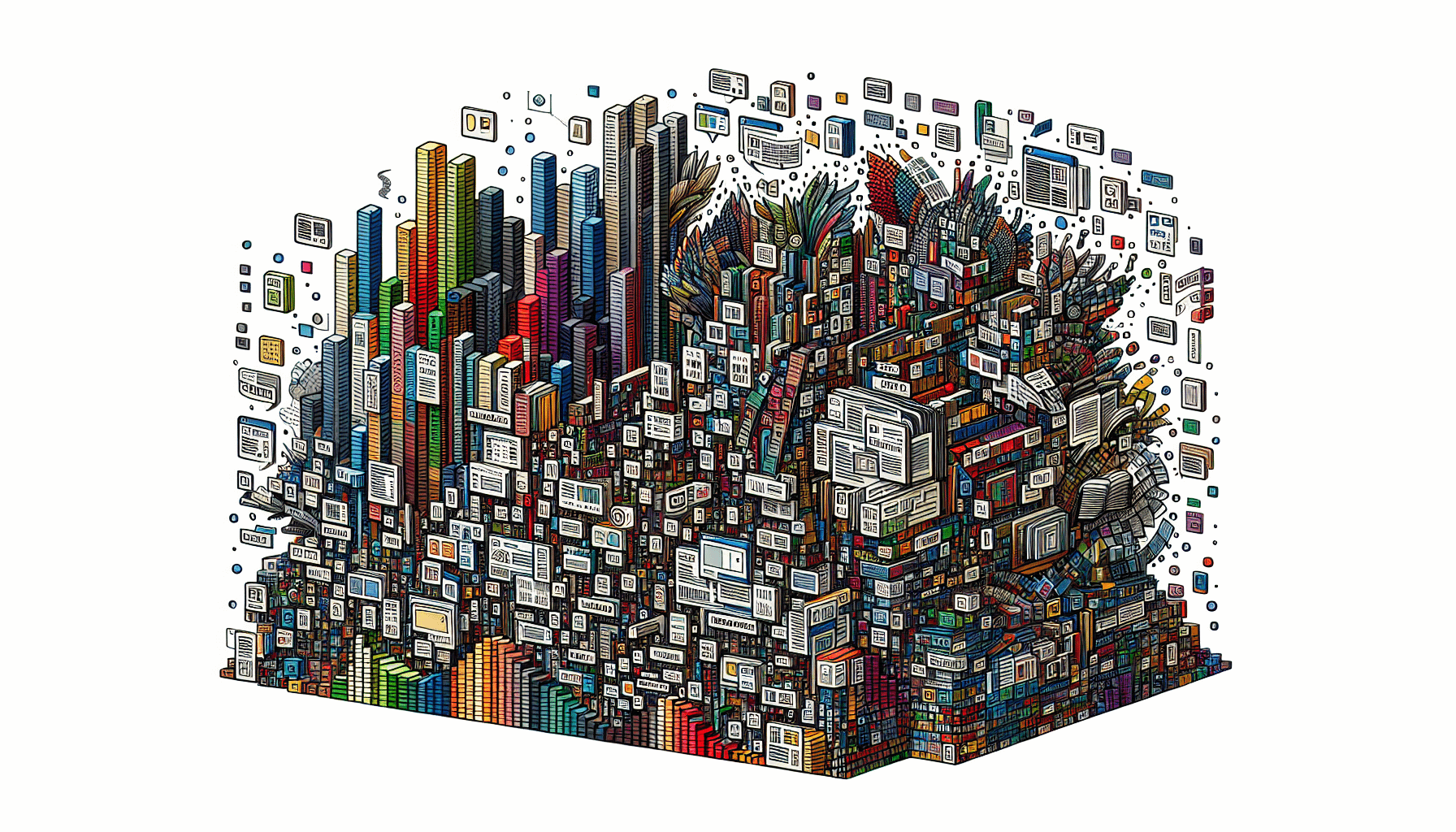 Illustration of diverse data formats and structures