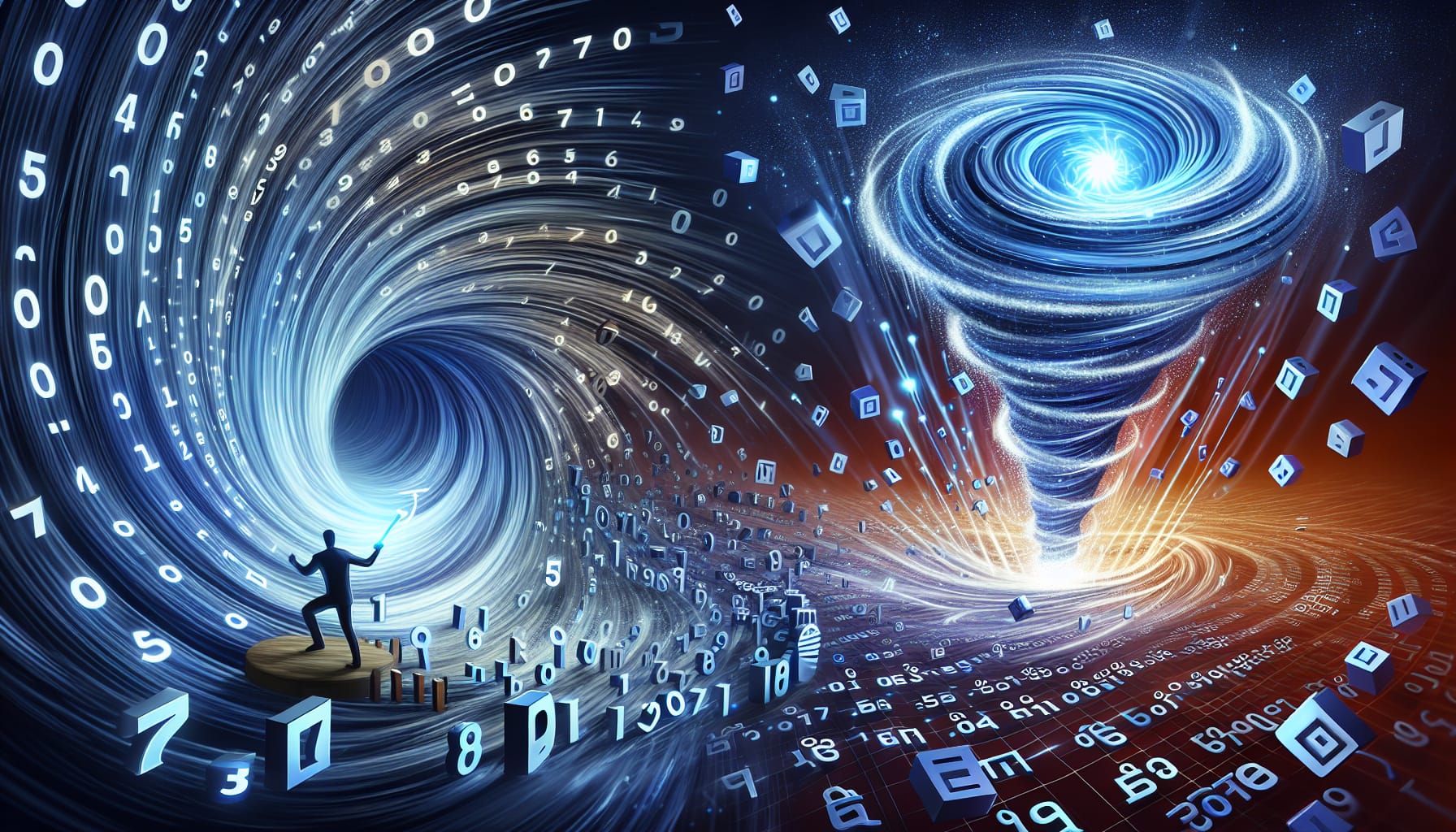 Illustration of handling large data volumes and real-time processing