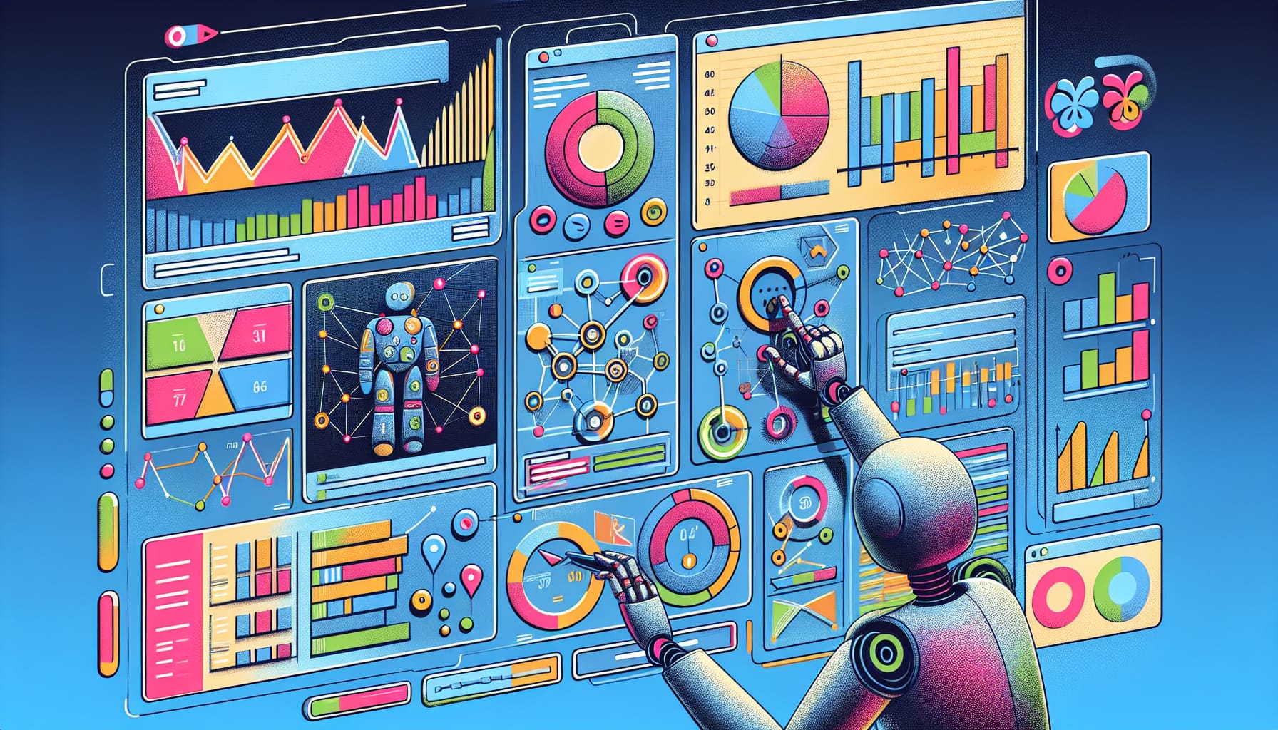 Illustration of a robot Creating interactive dashboards in Metabase