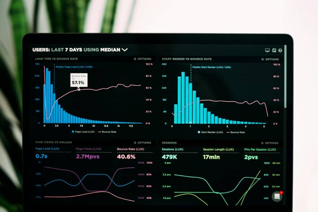 Graphic display of data engineering solutions at work with data visualization 